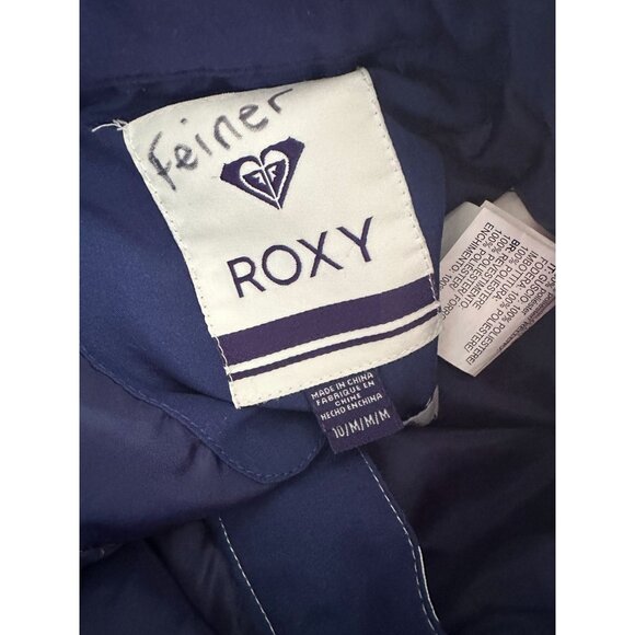 ROXY Girls Navy Butterfly Ski Winter Pants Size Medium - Picture 8 of 8